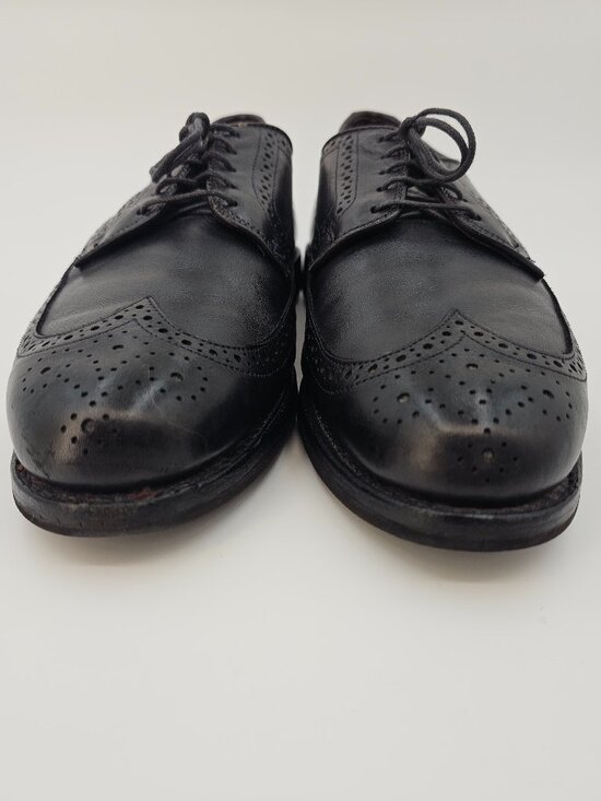 Allen Edmonds Leather Black Wingtip Brogue Oxford Shoes 3350 Men\'s Size 10.5D main image 9